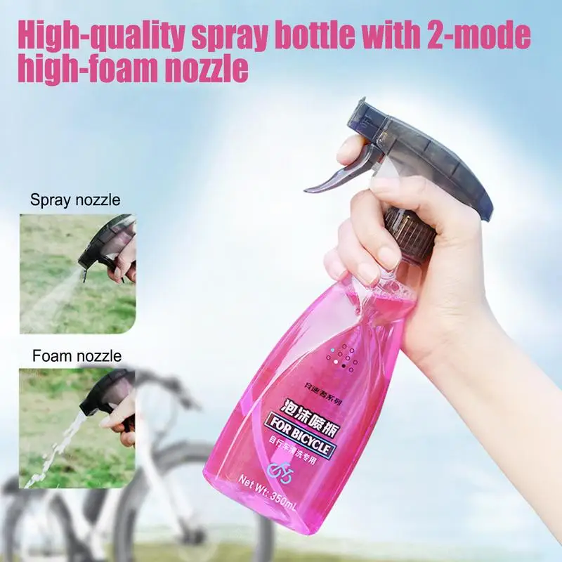 Removedor de ferrugem para bicicletas 350ml spray de polimento limpo para bicicletas removedor de polimento para lavagem fina espuma bicicletas lavagem líquido lavagem de carro