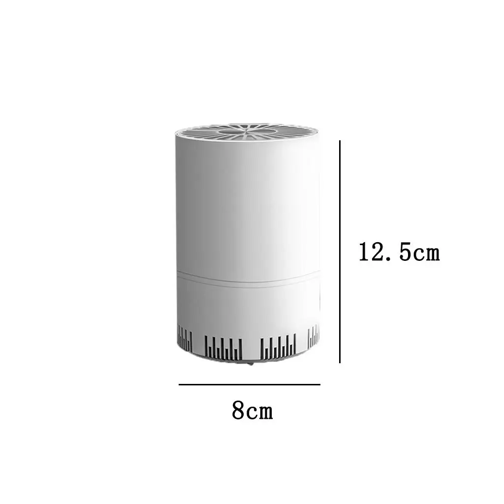เครื่องทำความสะอาดเครื่องกรองอากาศแบบ USB ตัวกรองอากาศถ่านกัมมันต์สำหรับสารก่อภูมิแพ้ ABS