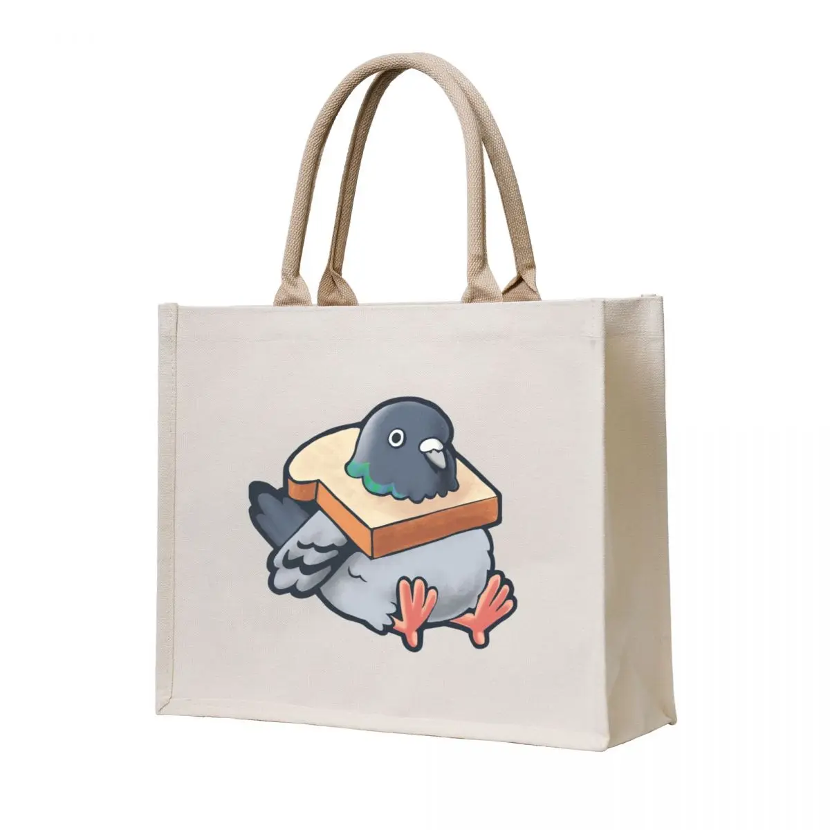

Hungry Pigeon Tote Bag large size bags canvas tote women bag