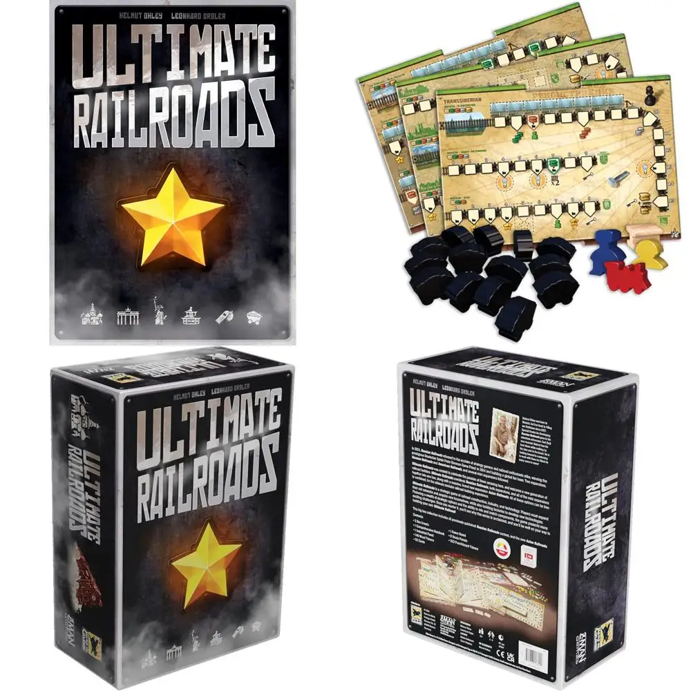 

Ultimate Railroads: Strategy Board Game for Ages 12+ | Worker Placement, Train Routes | 1-4 Players, 90-120 Min Playtime