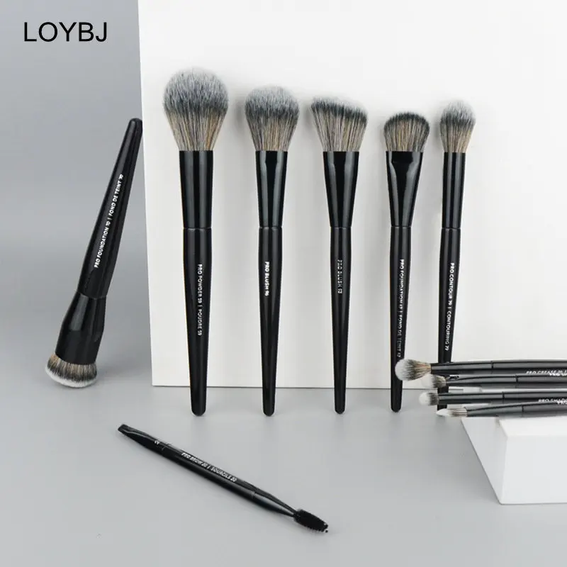 LOYBJ Pro Big Foundation Makeup Brush Cream Shadow Contour Brush Blush Powder Synthetic Professional Face Foundation Makeup Tool