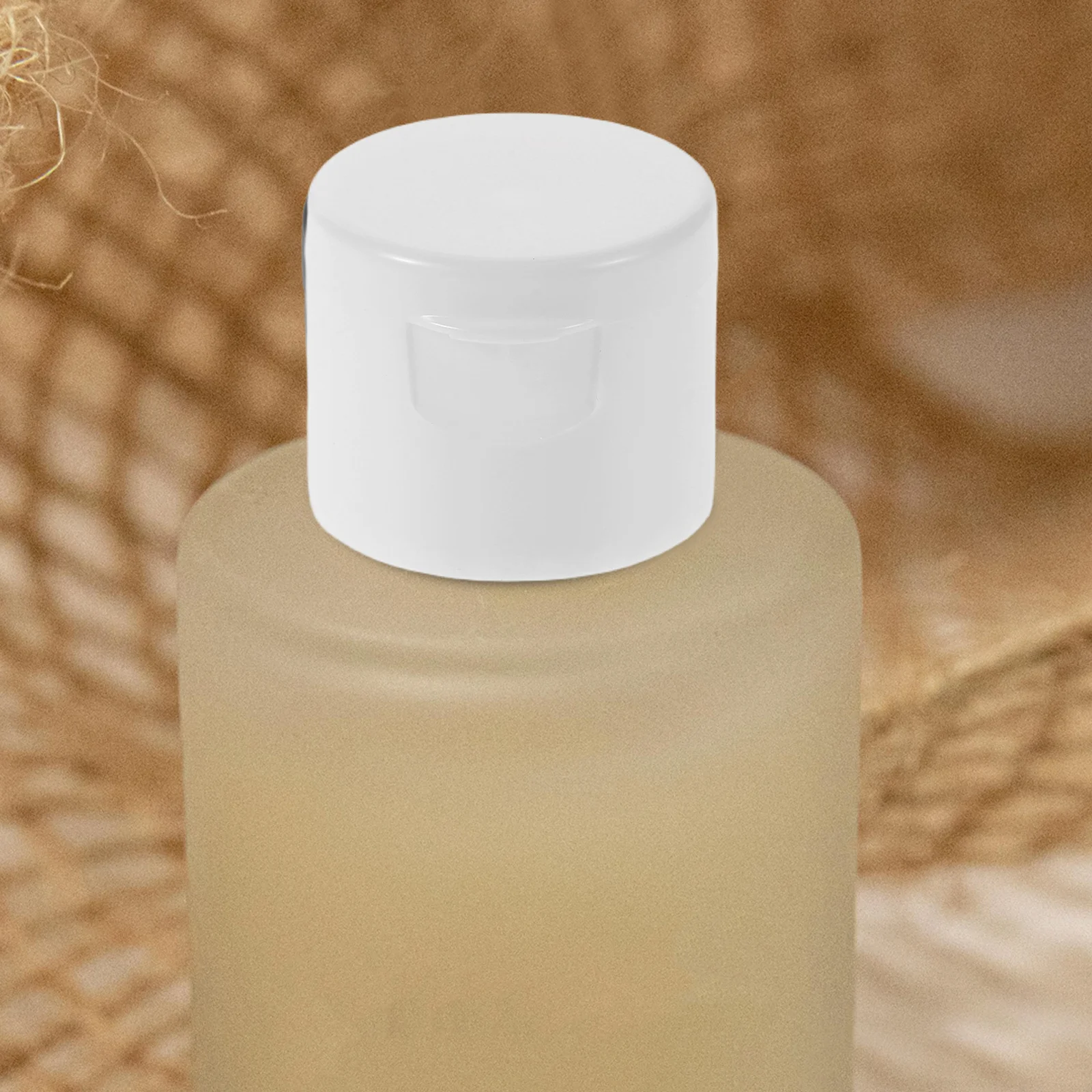 

50Pcs Dispensing Bottle Caps Reusable Flip Top Covers for Shampoo Lotion Hand Clean Emptying Bottle Caps White Ribbed