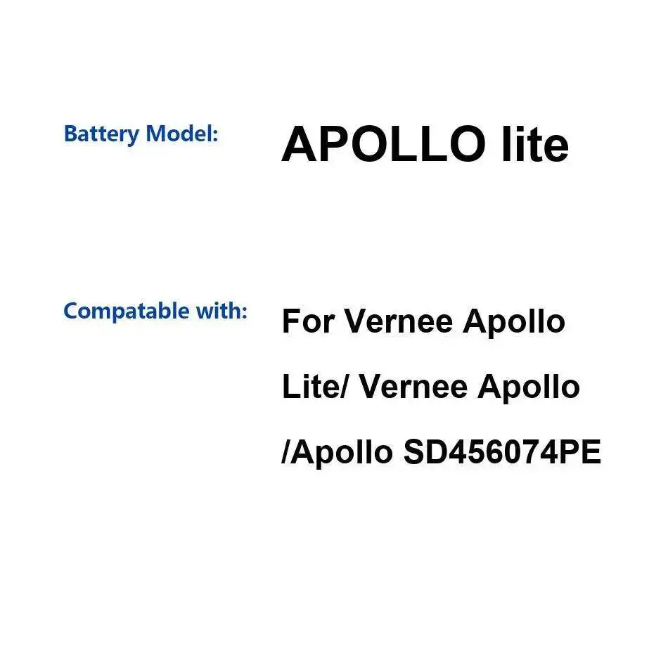 

Для Vernee Apollo Lite SD456074PE долговечный аккумулятор для мобильного телефона емкостью 3180 мАч