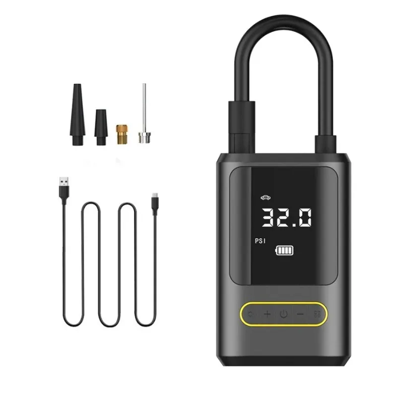 

Mini Portable Bicycle Electric Car Tire Pump, Handheld Wireless Charging