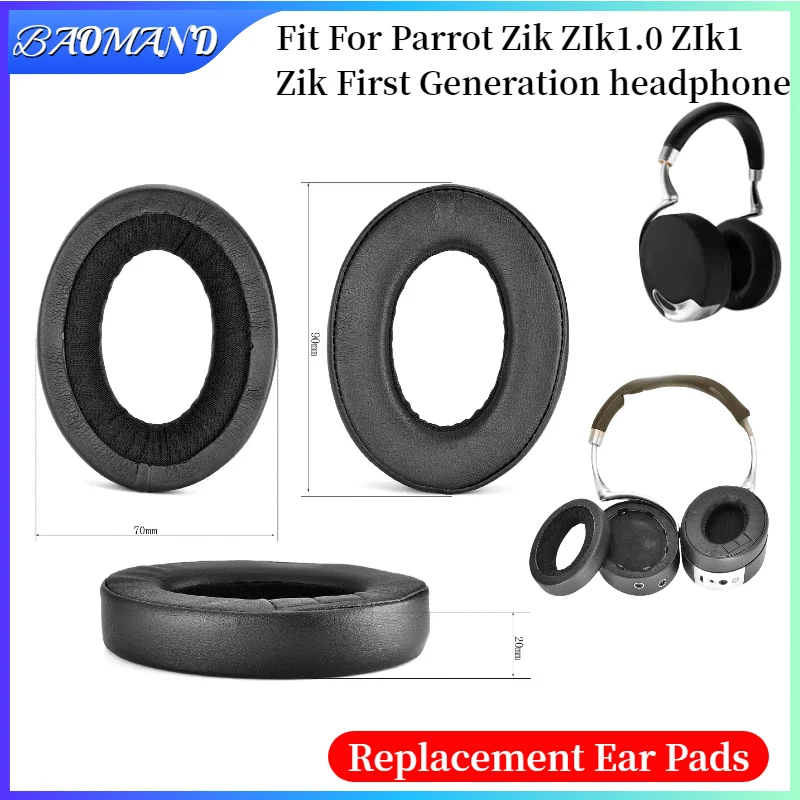 

Replacement Ear Pads Cushions for Parrot Zik ZIk1.0 ZIk1 Zik Headphone comfortable Sponge Soft Foam Cushion Earpads