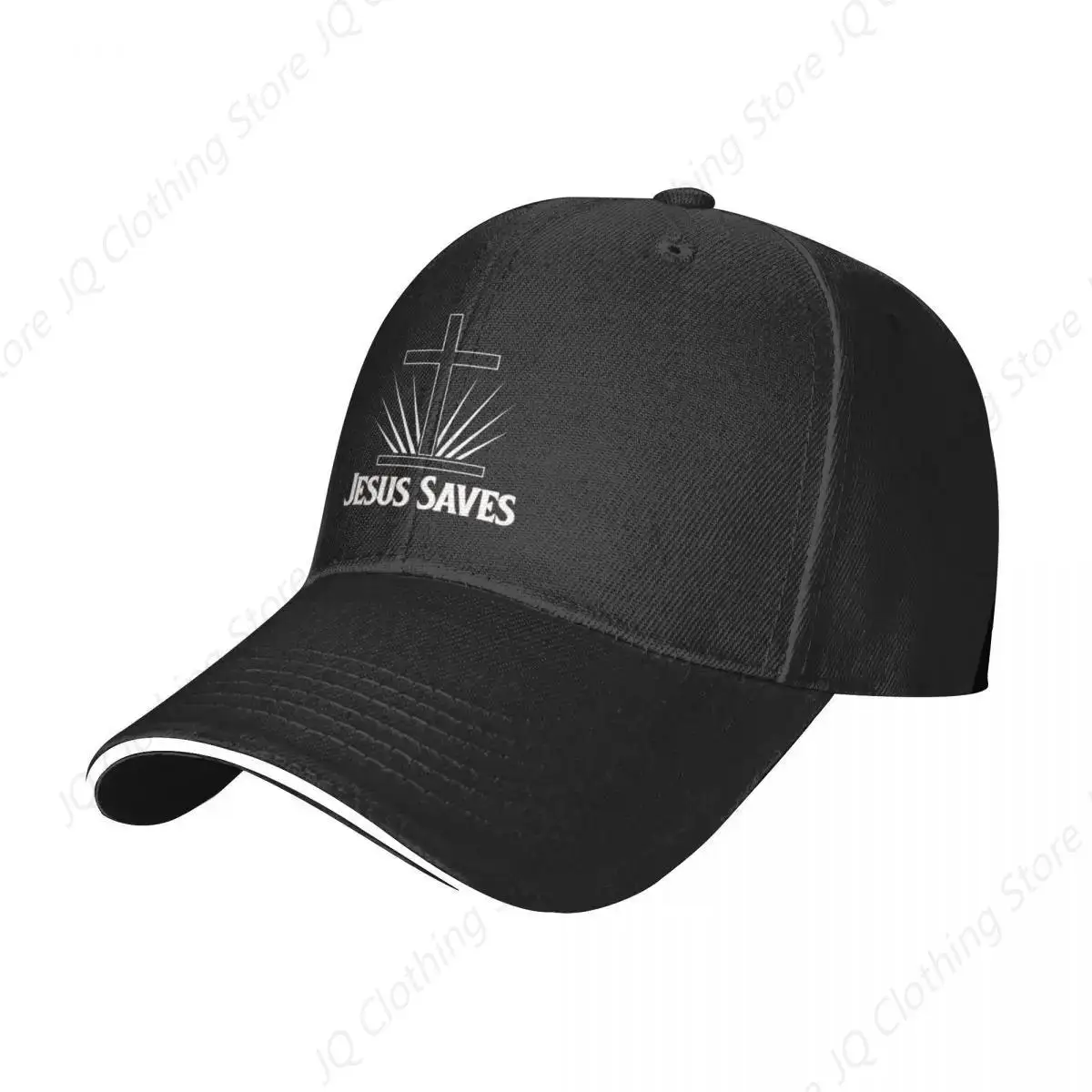 Jesus Saves Christian Bible Design Baseball Baseball Cap Vintage Luxury Brand Anime Hat black Caps Male Women's