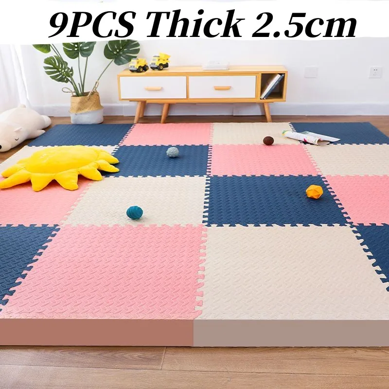 

Play Mats Thick 2.5cm Game Mats 9PCS Tatame Baby Game Mat 30x30cm Foot Mat Tatames Floor Mats Puzzle Mat Baby Mat Baby Playmat