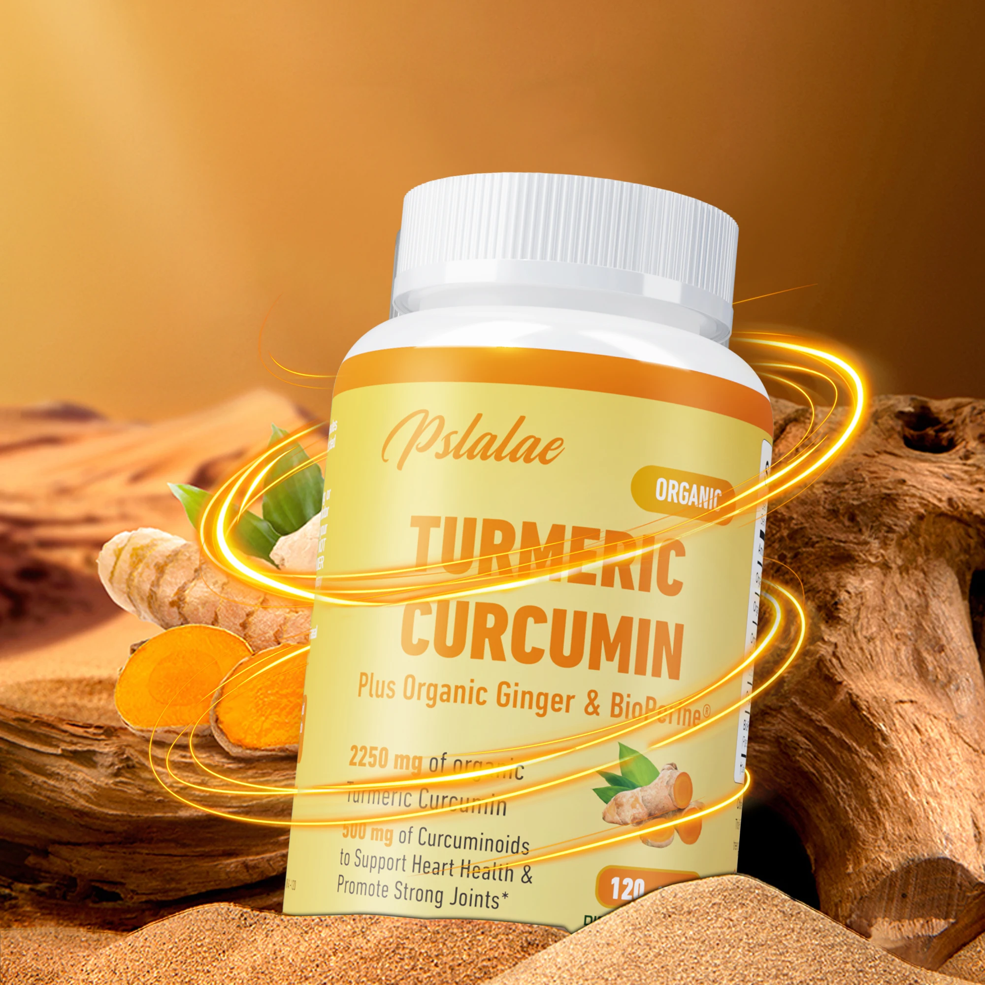 

Curcumin Turmeric - Anti-Inflammatory, Improve Joint Flexibility, Promotes Strong Bones and Joints, Support Brain & Heart Health