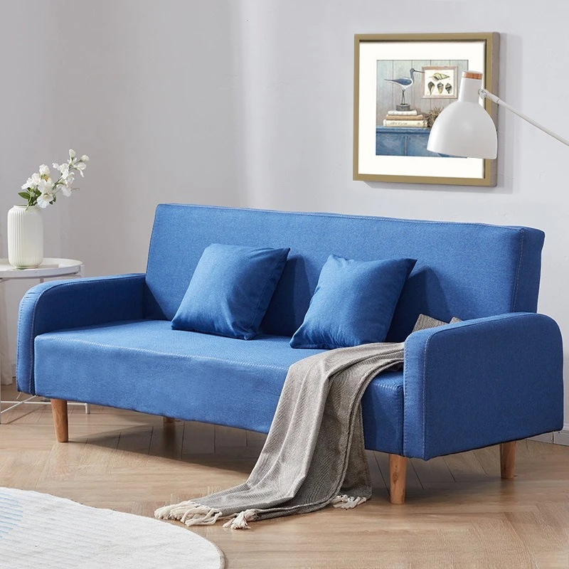

B & B e****mical three-person, small apartment sofa card seat, dual-purpose folding bed, simple double in the living room