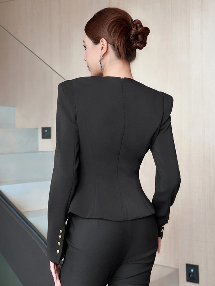 Straße Kleidung Frauen Formelle Anlässe Rüschen Hemd Elegante Dame Mujer Oansatz Hohl Tops Asymmetrische Bluse Mode Frühling Autum