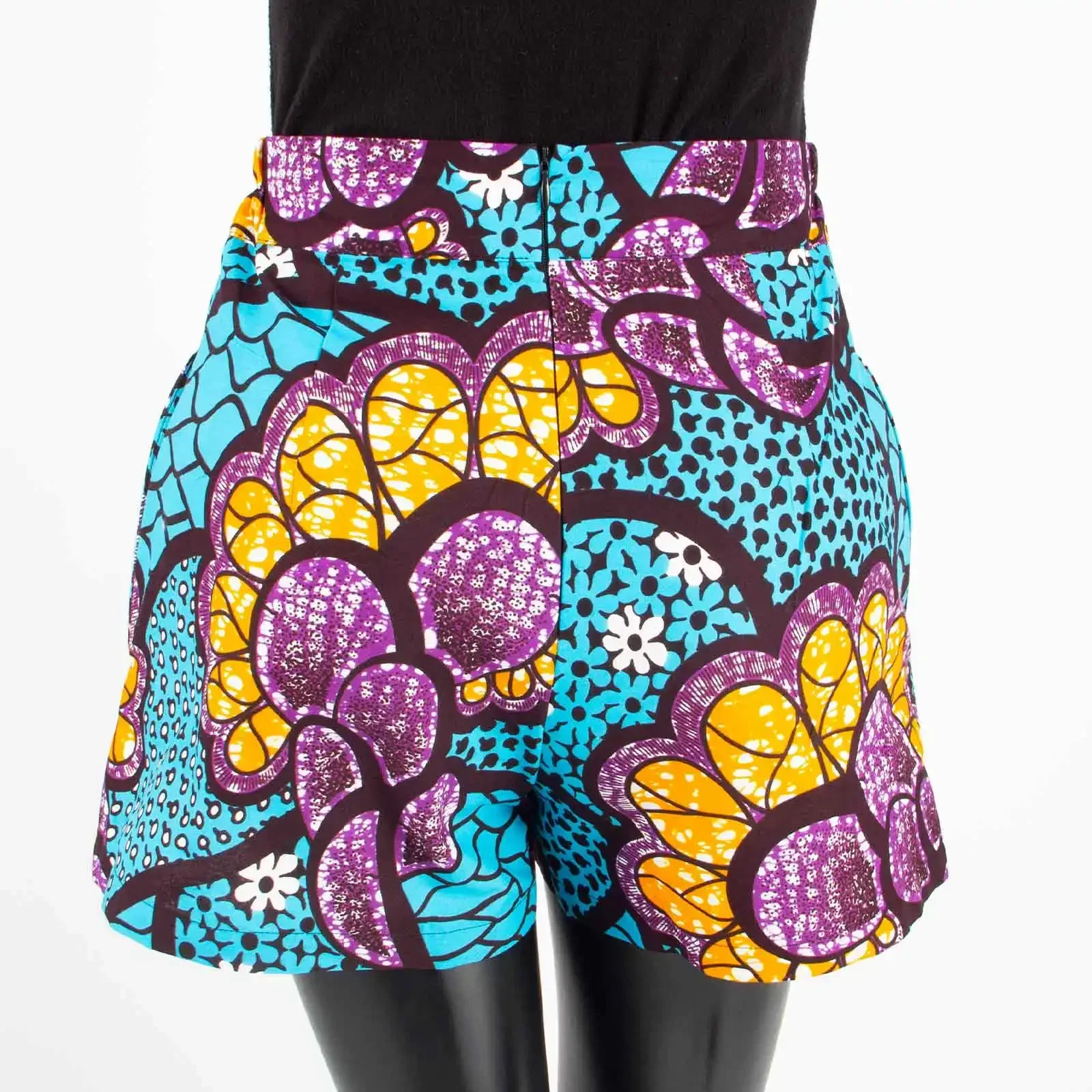 2025 verão feminino praia shorts privado personalizado casual calças curtas 100% algodão batik impressão padrão africano shorts a 722108