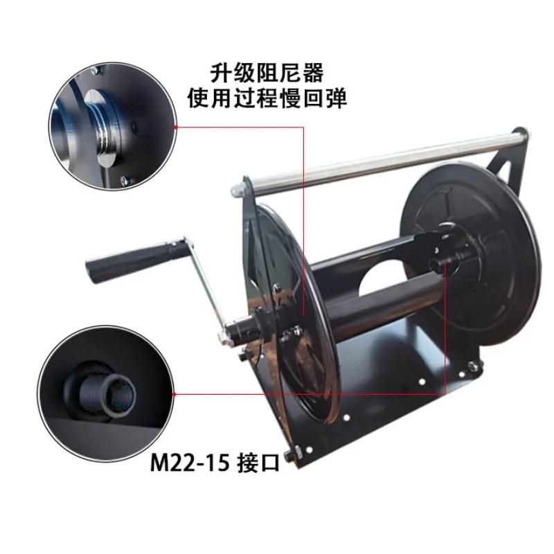 Cross-border 4500psi Pressure Washer Manual Tube Reel with 10ft Stainless Steel Leak-proof Joint