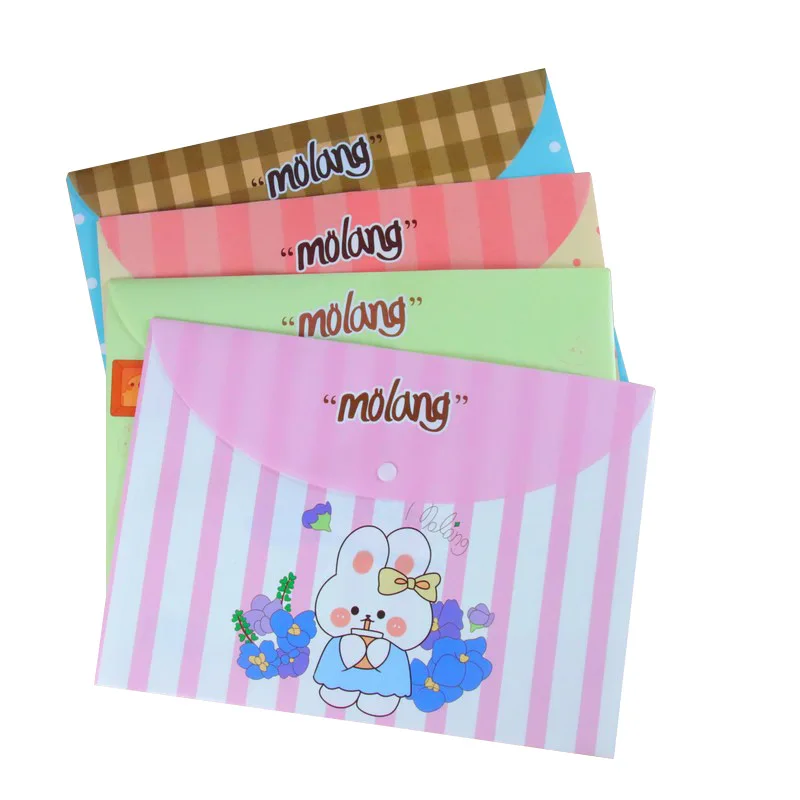 Cute Student Aesthetic A4 Test Paper File Bag Creative Office Storage Document Bag Archive Folder