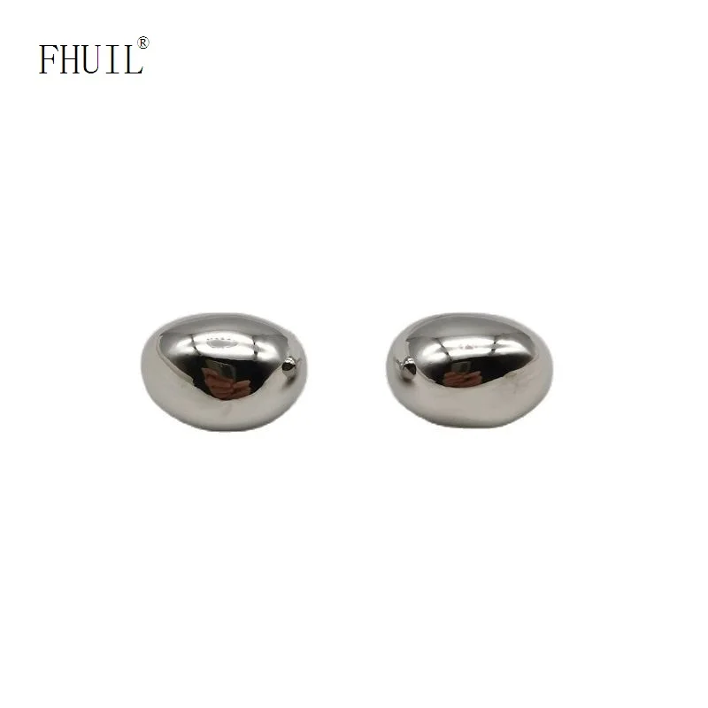 

Famous Designer Bean Stud Earrings For Women 2023 New Trend Silver Plated Water Droplet Metallic Style Charm Luxury Jewelry