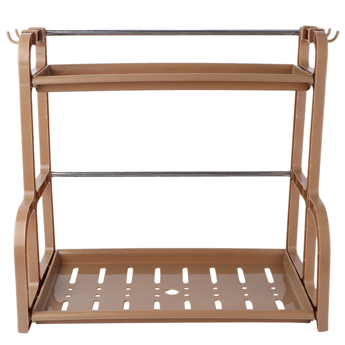 

1set 1Set Kitchenware Organizer Rack Double-Layer Shelf Spices Storage Holder Kitchen Storage Rack Space Saving Cookware