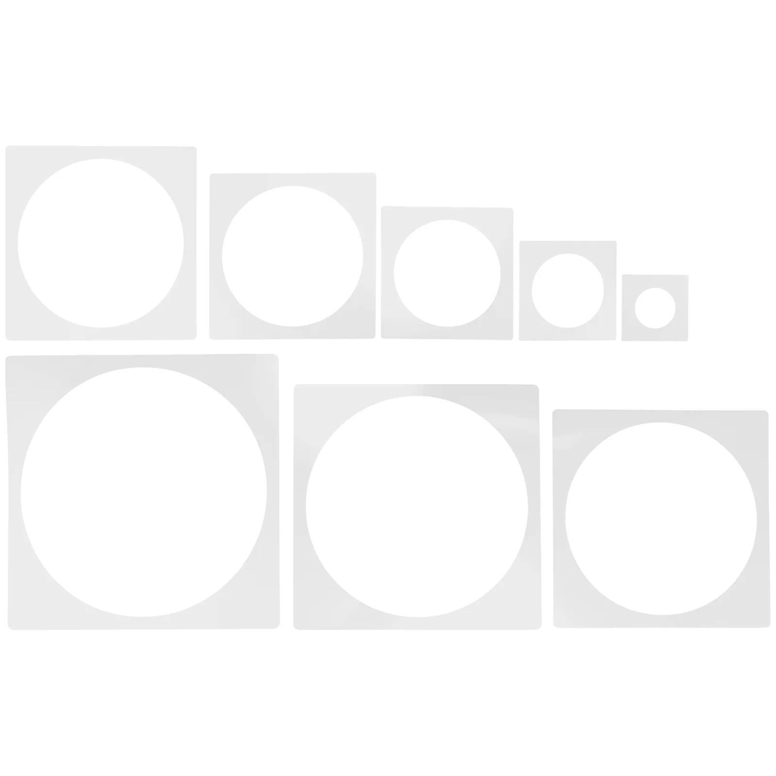 

8 Pcs Circle Painting Template Ramekins Stencil Graffiti Stencils for Crafts Reusable Spring