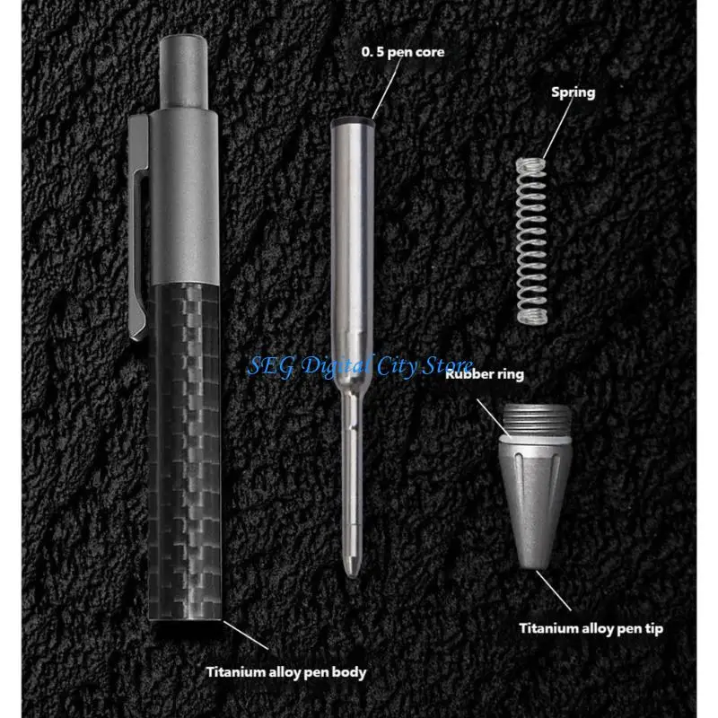 U75B Smooth Writing Clicks Type Oil Pen Office School Students Writing Gift 0.5mm Point Metal Ball Pen Ballpoint Pen