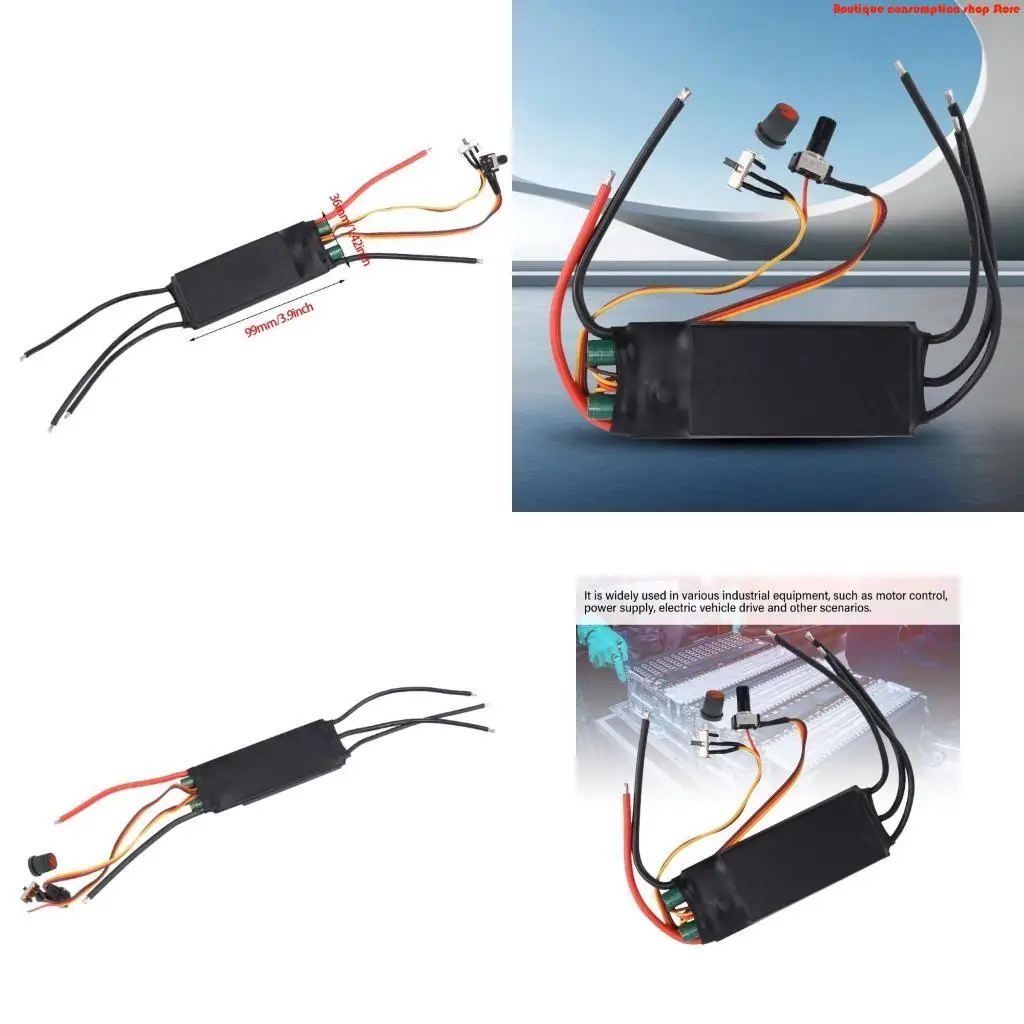 L9NA DC6-24V 1000W Speed Regulation BLDC Three-phase Brushless Hallfree Drive Board