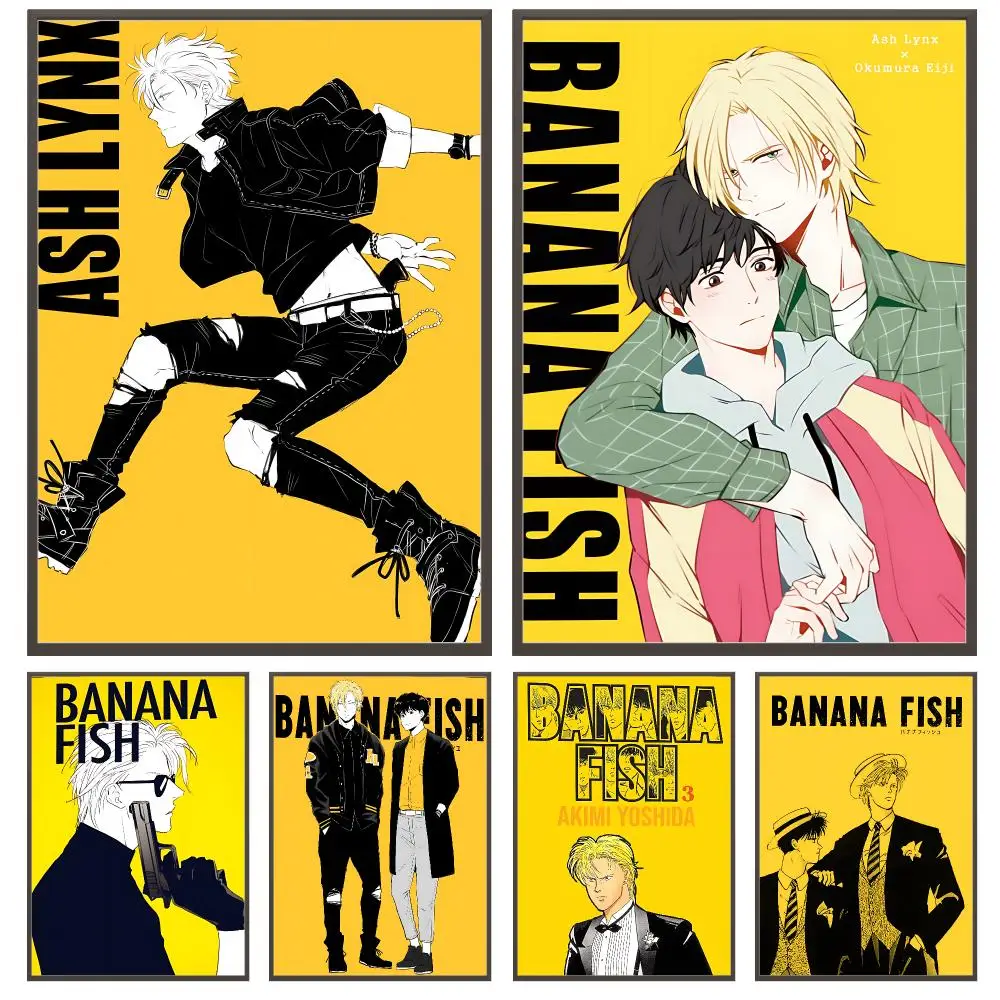 BANANA FISH Poster Coffee Shop Wall Decor – Hotel Room Print, Living Room Art Poster