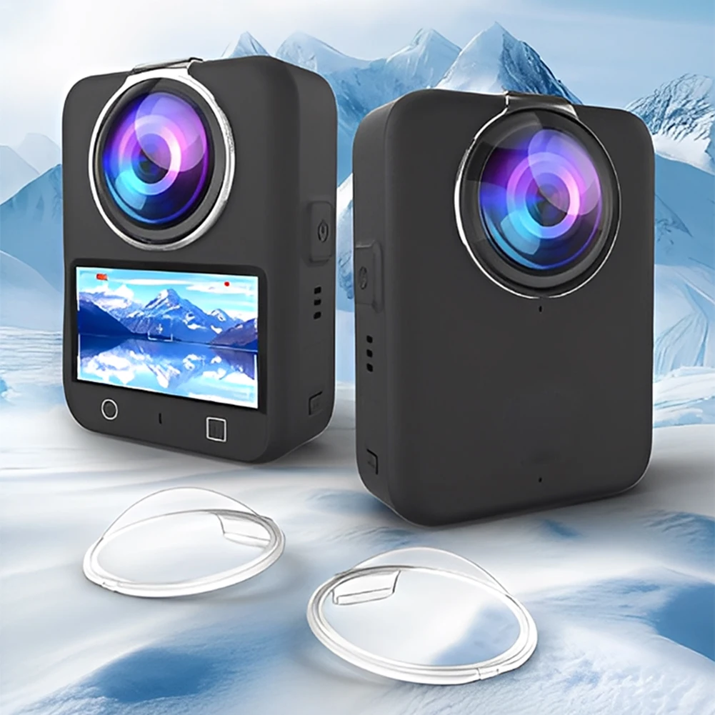 For DJI Osmo 360 Camera Protective Cover Anti-Collision Seamless Plastic Lens Cover Anti-Scratch Lens Cap Lens Protect Sleeve