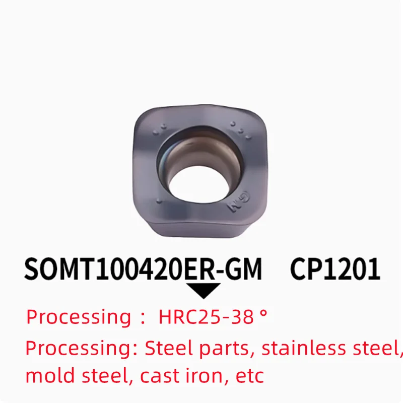 SOMT100420ER-GM SOMT140520ER-GM CNC fast feed blade steel parts stainless steel cast iron universal roughing