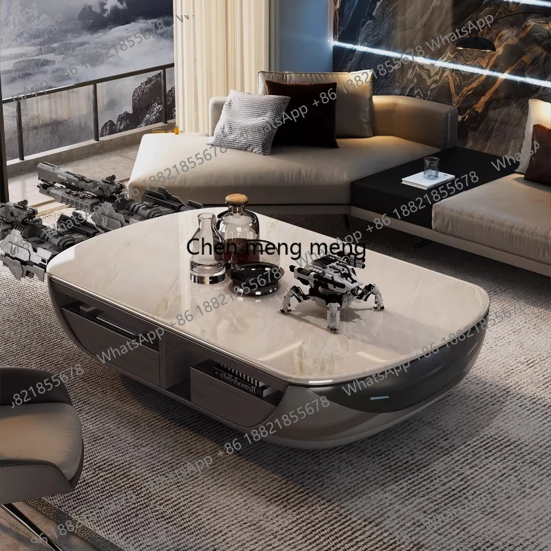 

Nordic Designer Coffee Tables Luxury Storage Living Room White Coffee Tables Premium Matt Big Glam Console House Accessories