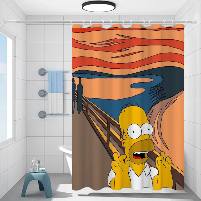 Shower Curtains for Bathroom Accessories Simpsones Waterproof Shower Curtain Bath Bedrooms the Home Fabric Shade Opaque Products