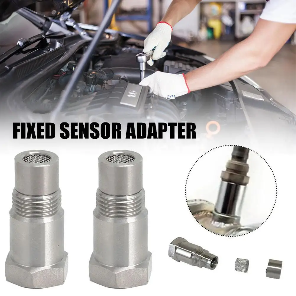2 pces cel fix sensor de oxigênio adaptador para desempenho fora de estrada sensor de oxigênio o2 m18x1.5 para fora da estrada catalisador csv peças de automóvel