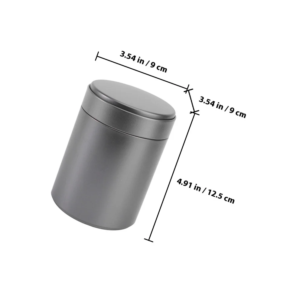 6 szt. Metalowe puszki z pokrywką, cylindryczne pojemniki z blachy do hermetycznego przechowywania żywności, herbaty, kawy, ziaren, suszonych owoców, pojemnik na słodycze