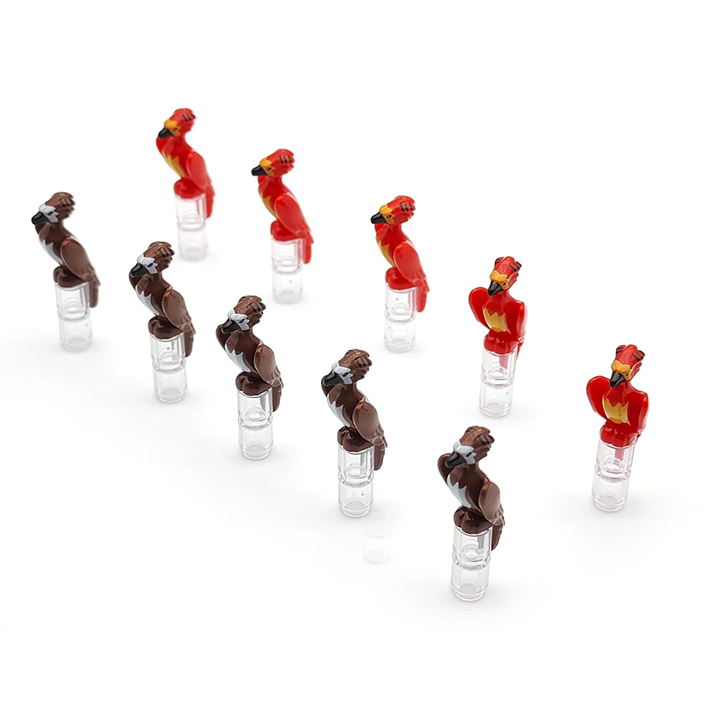 5pcs Animal Building Blocks Animals Cute Bird Eagle Hawk Phoenix MOC Building Blocks Toys for Children Gifts DIY Originality Toy