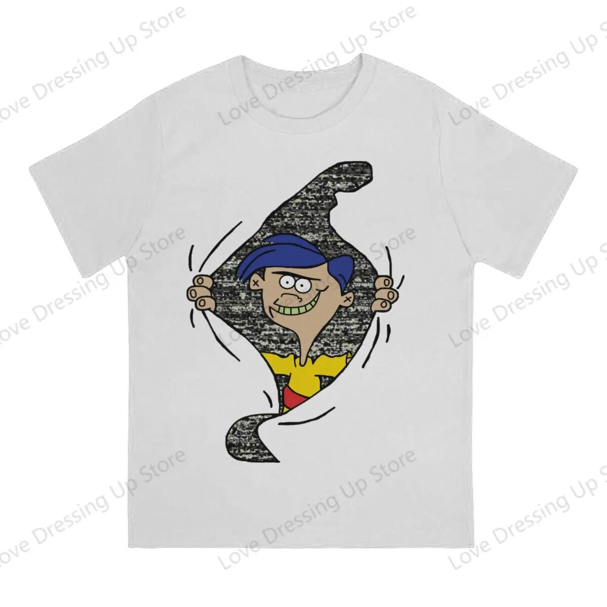 Ed Edd n Eddy The Mis-Edventures 100% Cotton Men T-Shirt Life has many doors Short sleeve Tshirts Street short sleeve Tee