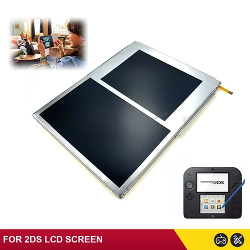 Imagen 2 del producto 1 Uds Original nueva pantalla LCD superior inferior para Nintendo 2DS accesorios de pantalla LCD de repuesto Dropshipping