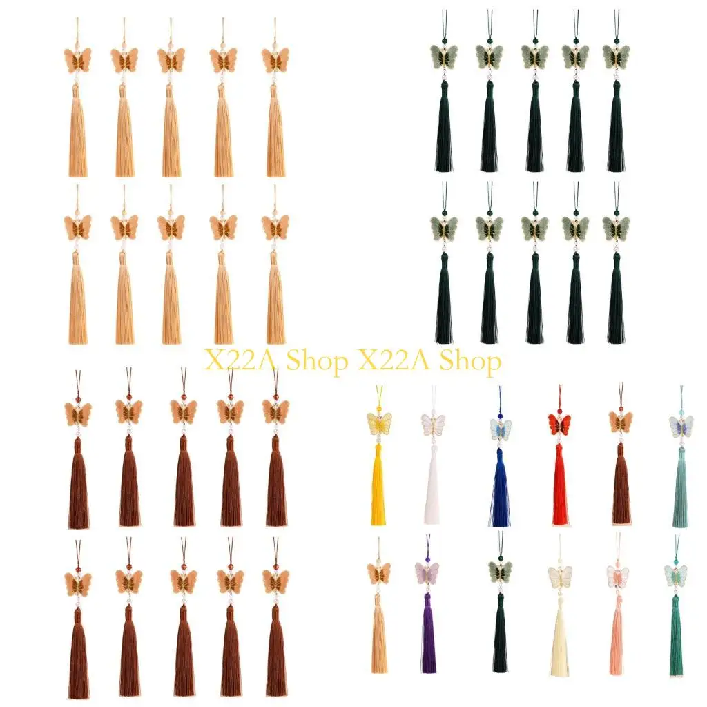 Unique High Quality 26cm Icy Polyester Fringe Tassels Charm for Ornamental Accessories