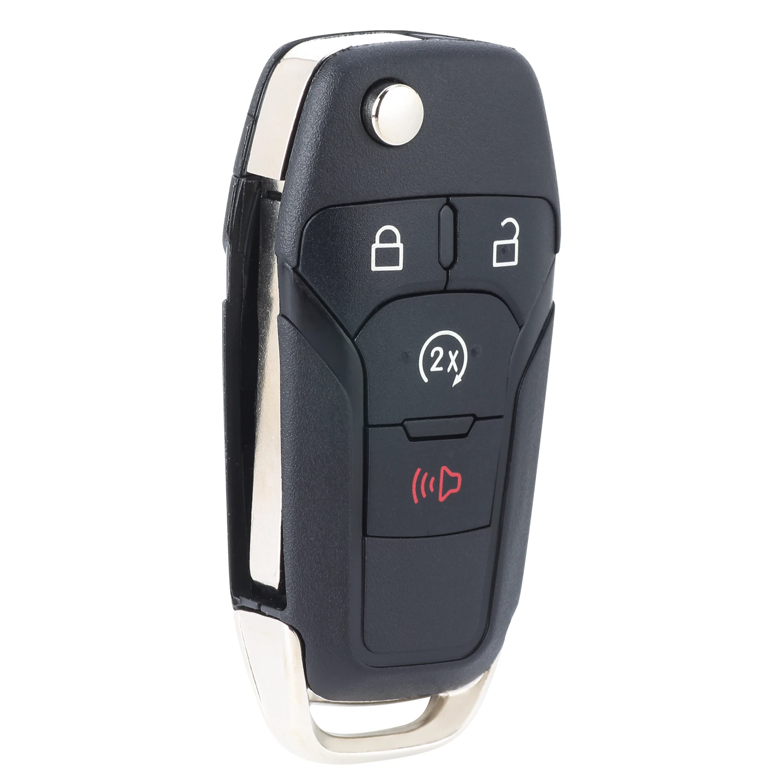 DIYKEY Flip Remote Car Key Fob 4 Button 902Mhz 49 Chip for Ford F150 F250 F350 F450 F550 Ranger 2015-2020 FCC ID: N5F-A08TDA