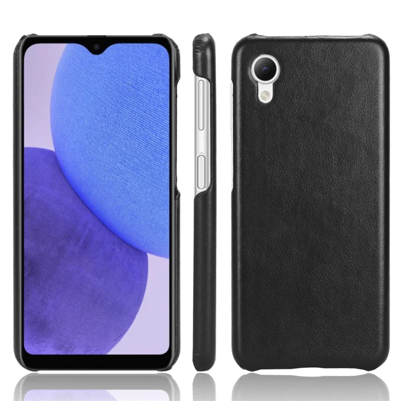 For Samsung A23E Lychee pattern non-slip pu leather lens protection back cover for Galaxy A235G Japanese version SC-5C A23s case