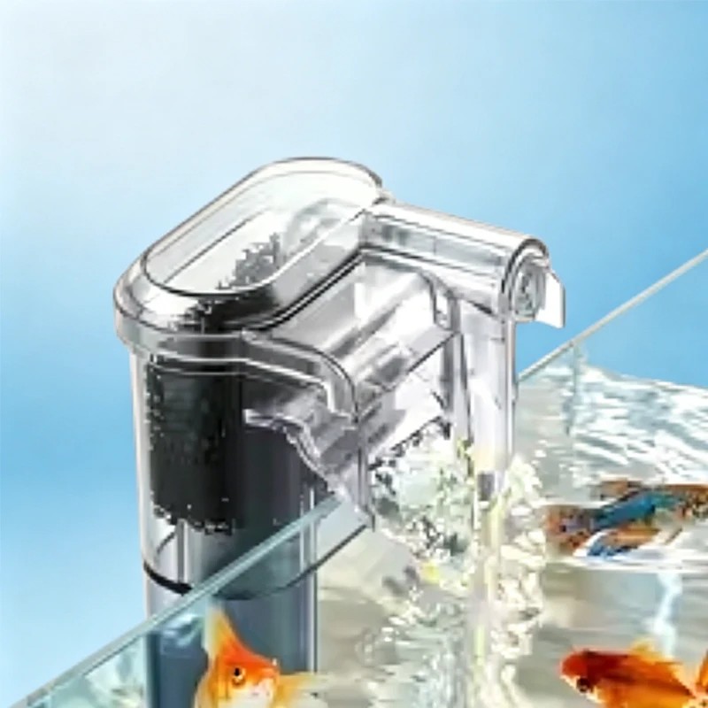 New Aquarium Hanging Filter Mini Filter Fish Tank USB Power Interface 2.5W Flow 250H/L Suitable for Fish Tanks Below 30cm