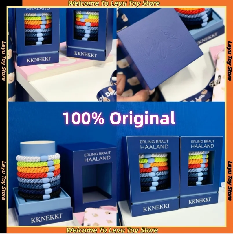 

Genuine Kknekki Limited Edition Erling Haaland Signature Hair Ties 8-Piece Gift Box Fashionable Peripheral Hair Cords As Gifts
