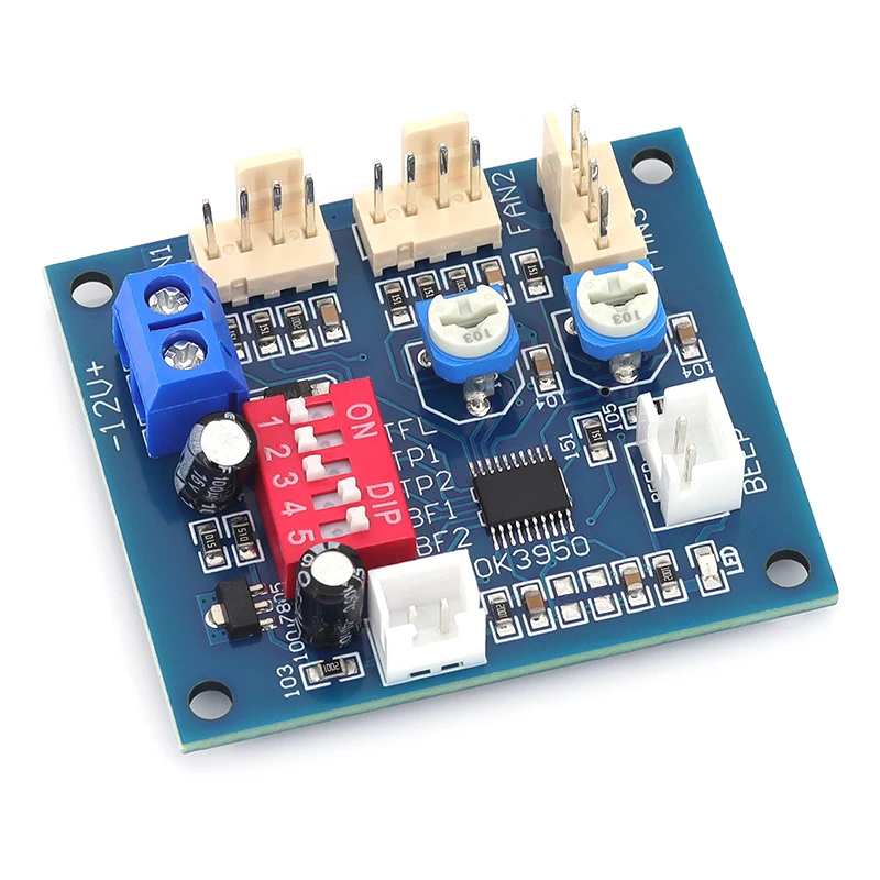 PWM PC CPU ventilateur contrôle de température carte contrôleur de vitesse contrôleur de vitesse sonde de température Buzzle DC 12 V 5A