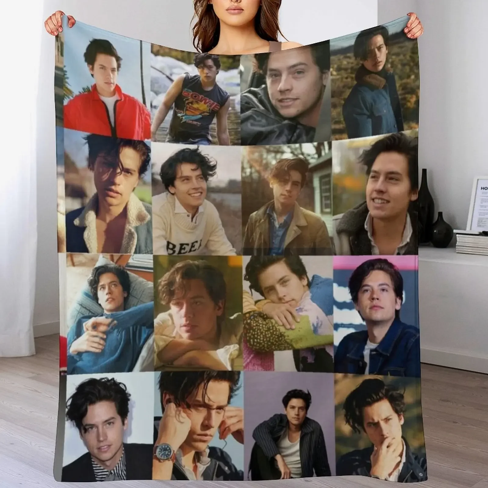 

Cole Sprouse Throw Blanket Compact Warm Blanket for Car Road Trip