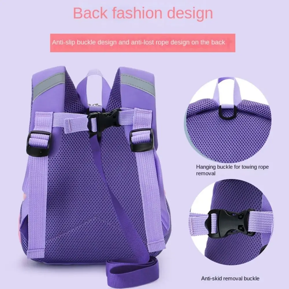 Mochila dos desenhos animados 3D para crianças, grande capacidade sacos de ombro, casual Kindergarten Schoolbag fofo, moda