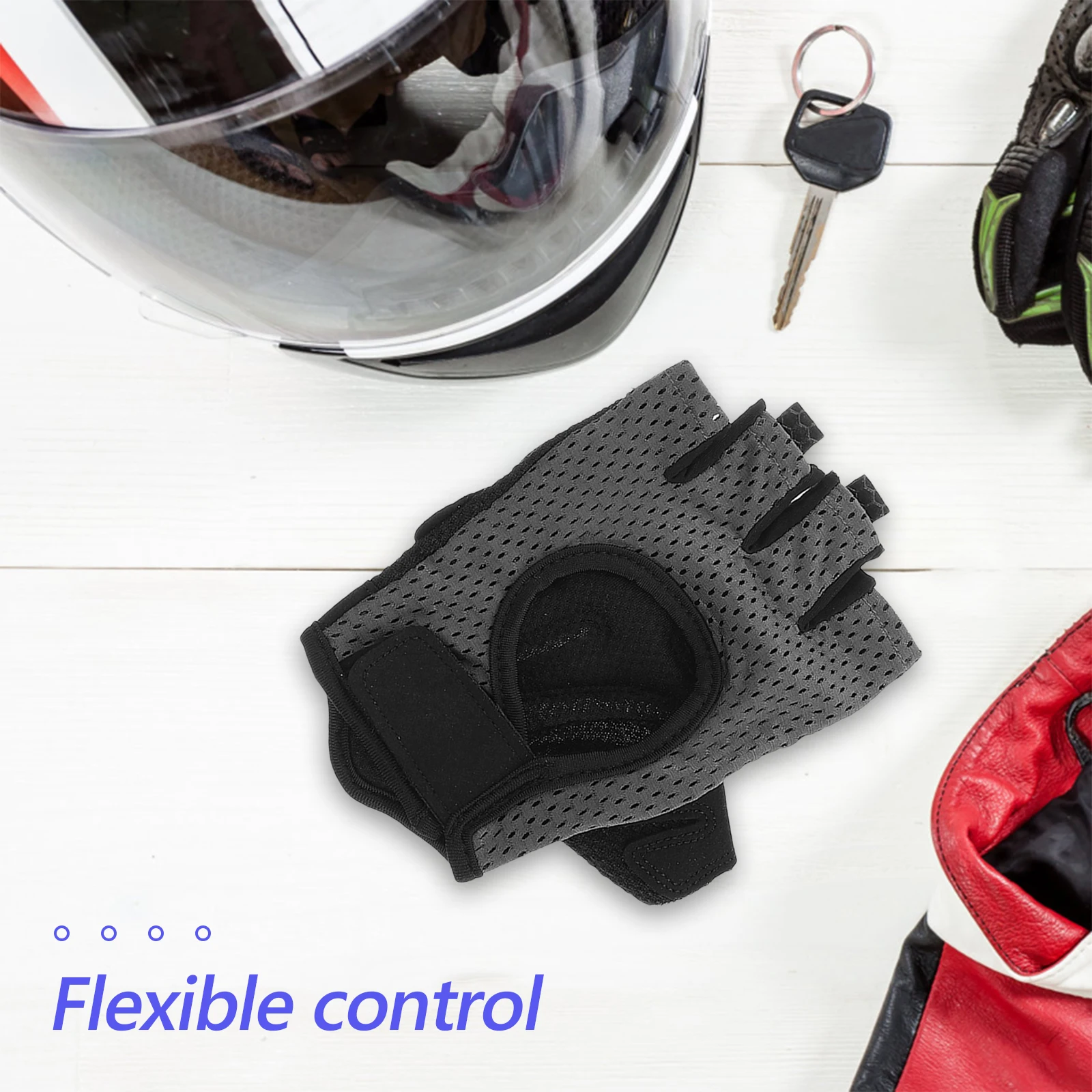 

Half Finger Fitness Gloves Bike for Men Cycling Accessories Breathable Bodybuilding