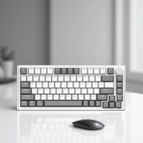 Ajazz AK820 Pro Mechanical Keyboard 75% Keyboard Gaming Wireless Laptop Wireless/Type-C Wired With TFT Screen For Mac/Win