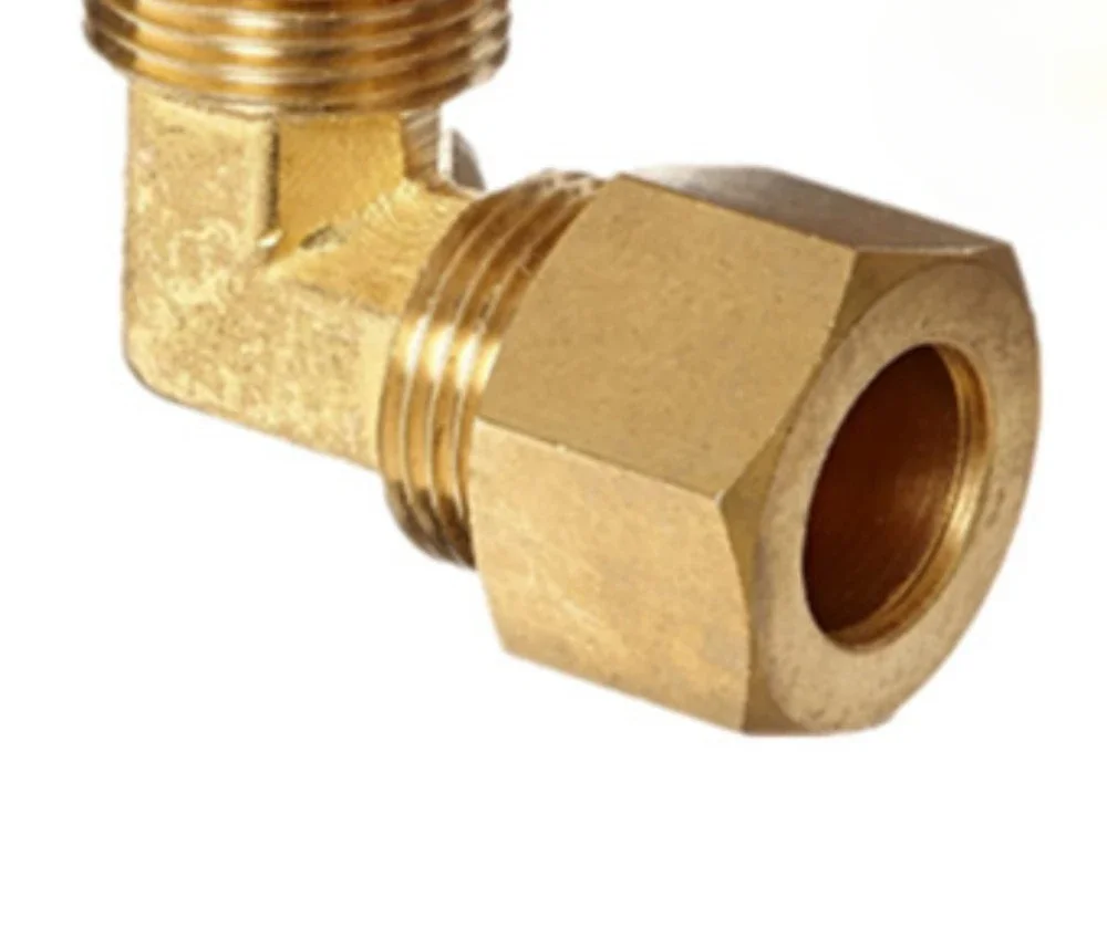 Kolanko Staright 1/8" 1/4" 3/8" 1/2" NPT męskie x 3/16 1/4 5/16 3/8 1/2 5/8 cala Złączka kompresyjna do rur Złączka mosiężna Gaz Paliwo Woda — zdjęcie 4