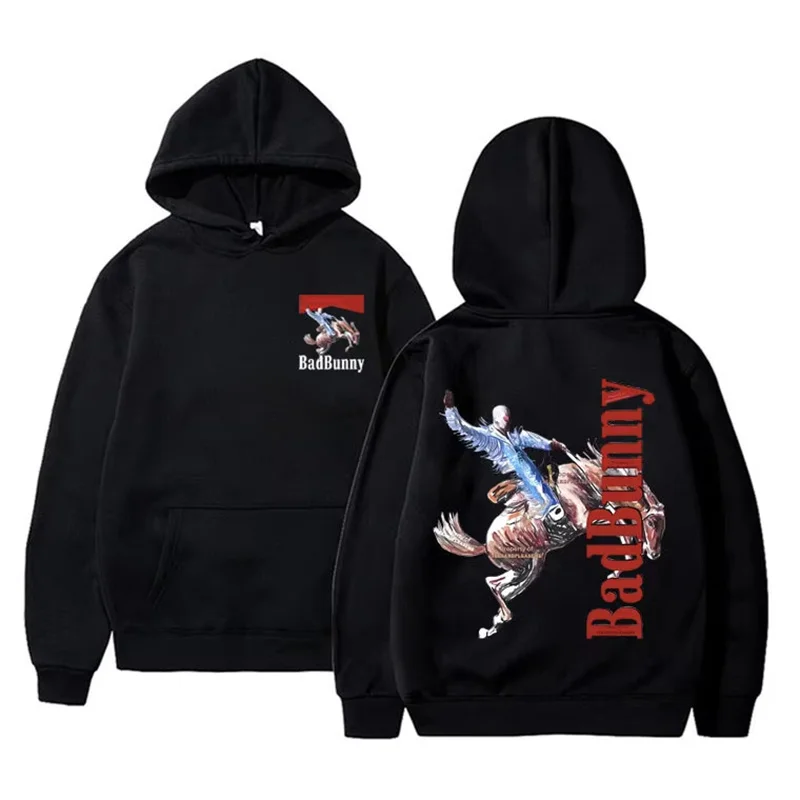 Bad Bunny New Album Nadie Sabe Lo Que Va Pasar Manana Sweatshirts Street Hoodies Clothes Casual Pullovers 90s Bad Bunny Hoodie