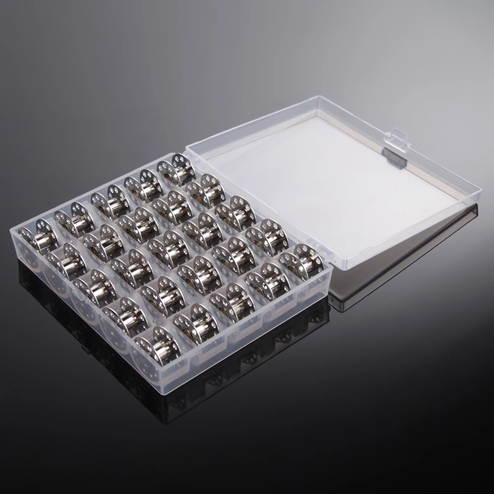 25 Piece Universal Sewing Machine Bobbins Set