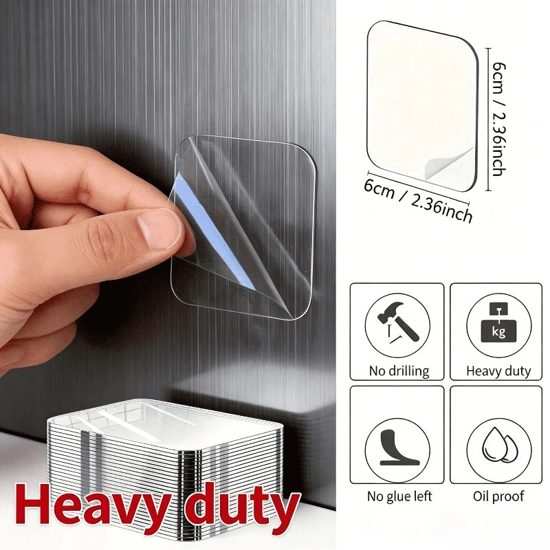 Extra Strong Self-adhesive Double Sided Tape for Wall Decoration Panels Square Wall Stickers Patch for Home Bathroom Seamless