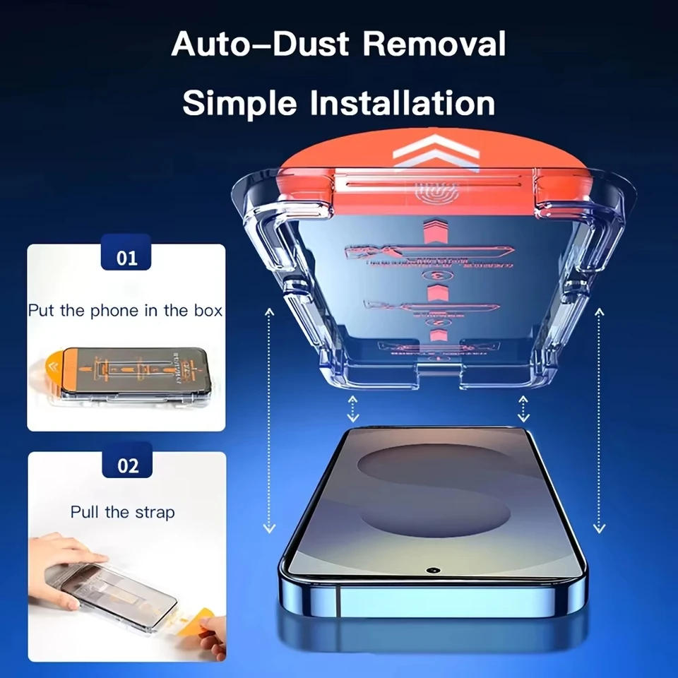 1-5 Piezas Vidrio Templado para iPhone 18 17 Pro Max 17 Air 16 15 14 Plus 13 12 Mini 11 XR XS Instalación Sin Polvo Protectores de Pantalla 4