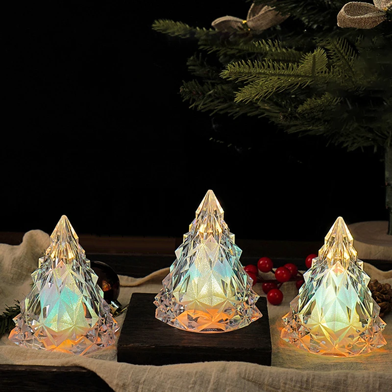 Iceberg Nightlight LED candela elettronica luce vigilia di natale lampada atmosfera di cristallo KTV Decor per la decorazione della festa nuziale