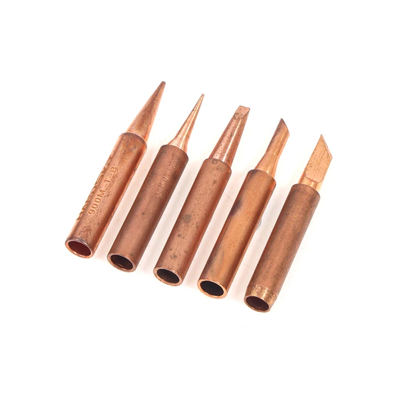 5-10Pcs I+B+K+2.4D+3C Soldering Iron Pure Copper 900M Soldering Iron Head Set Inside Hot Bare Copper Electric Soldering Iron Tip