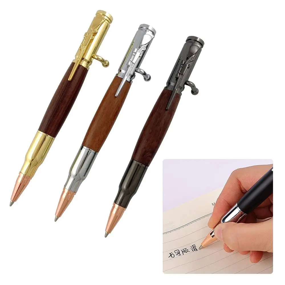 

Light Luxury 1.0mm Black Ink Ballpoint Pen Press Type Writing Tool Gel Pen Metal Business Pen Gift